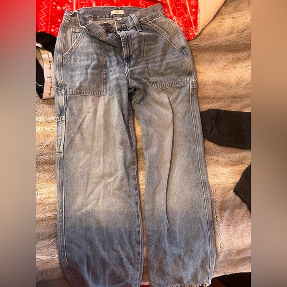 Forever 21 Denim - Forever 21 Blue Cargo Jeans!